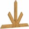 Ekena Millwork Saratoga Rough Sawn Timber Gable Bracket, Western Red Cedar, 72"W x 48"H x 2"D x 6"F, 16/12 Pitch GBW072X48X0206SAR00RWR - alternate 4